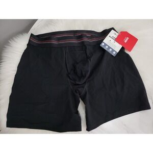 NEW XXL Spanx Underwear Mens Black Stretch Quick-Dry Boxer Brief GBO537 2XL